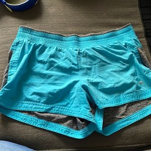 Xersion blue and grey athletic shorts size large